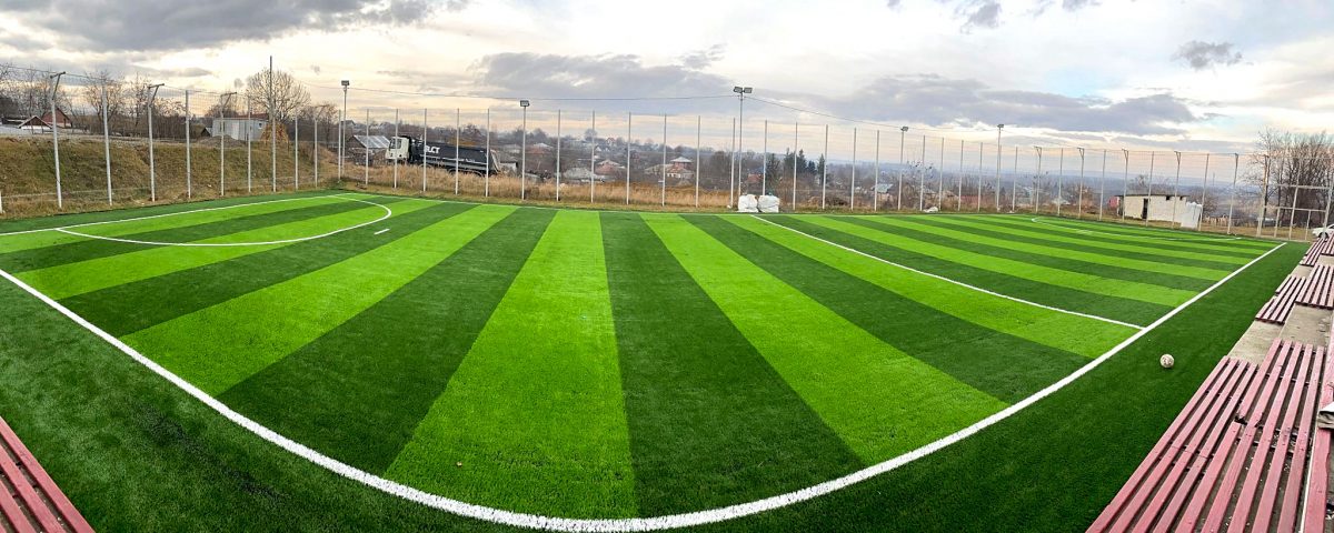 amenajare teren FOTBAL gazon artificial Iasi